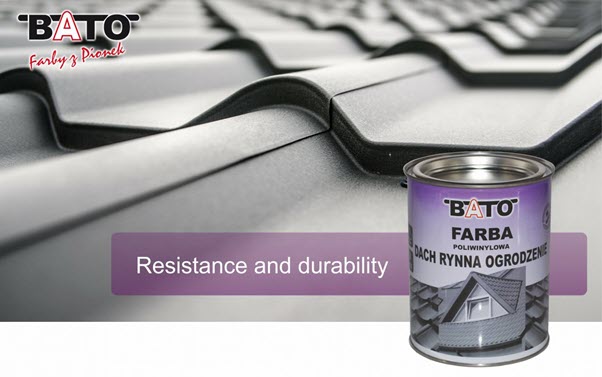 Poly vinyl paint: roof gutter fences